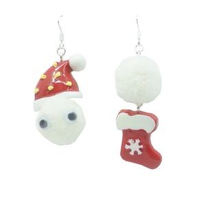 Handmade Christmas earrings